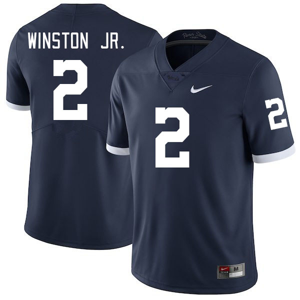 Men #2 Kevin Winston Jr. Penn State Nittany Lions College Football Jerseys Stitched-Retro